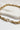 Close up of closure on Ember Gold Texture Necklace, adjustable gold texture chain necklace.