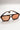 front view of the I-SEA: Royal Tortoise & Peach Polarized Sunglasses which features aviator shaped tortoise frames with peach polarized lenses