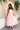 Julia Light Pink Flare Midi Dress- full body front view