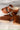 Beach by Matisse Graham Cognac Platform Sandal- full flat lay side view
