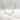Close up of Daphne Gold Rhinestone Necklace. This is a gold necklace with mini rhinestones. 