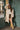 Willow Beige & Navy Waist Tie Trench Coat - front view full body