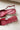 Lyle Deep Rouge Patent Slingback Heel- close up ariel view