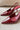 Lyle Deep Rouge Patent Slingback Heel- close up side view