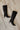 Huda Black Knee High Stiletto Boot- flat lay view