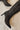Huda Black Knee High Stiletto Boot- close up side view