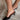 Scarlet Black Leopard Slide Heel- left side view