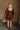 Remi Brown & Floral Long Sleeve Romper - full body back view
