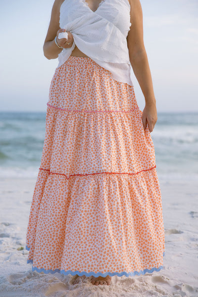 Marisol Tiered Floral Maxi Skirt - Lizard Thicket