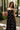 Harper Black & White Polka Dot Midi Dress- close up top view