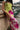 Kali Lime & Fuchsia Floral Midi Dress - close up side view