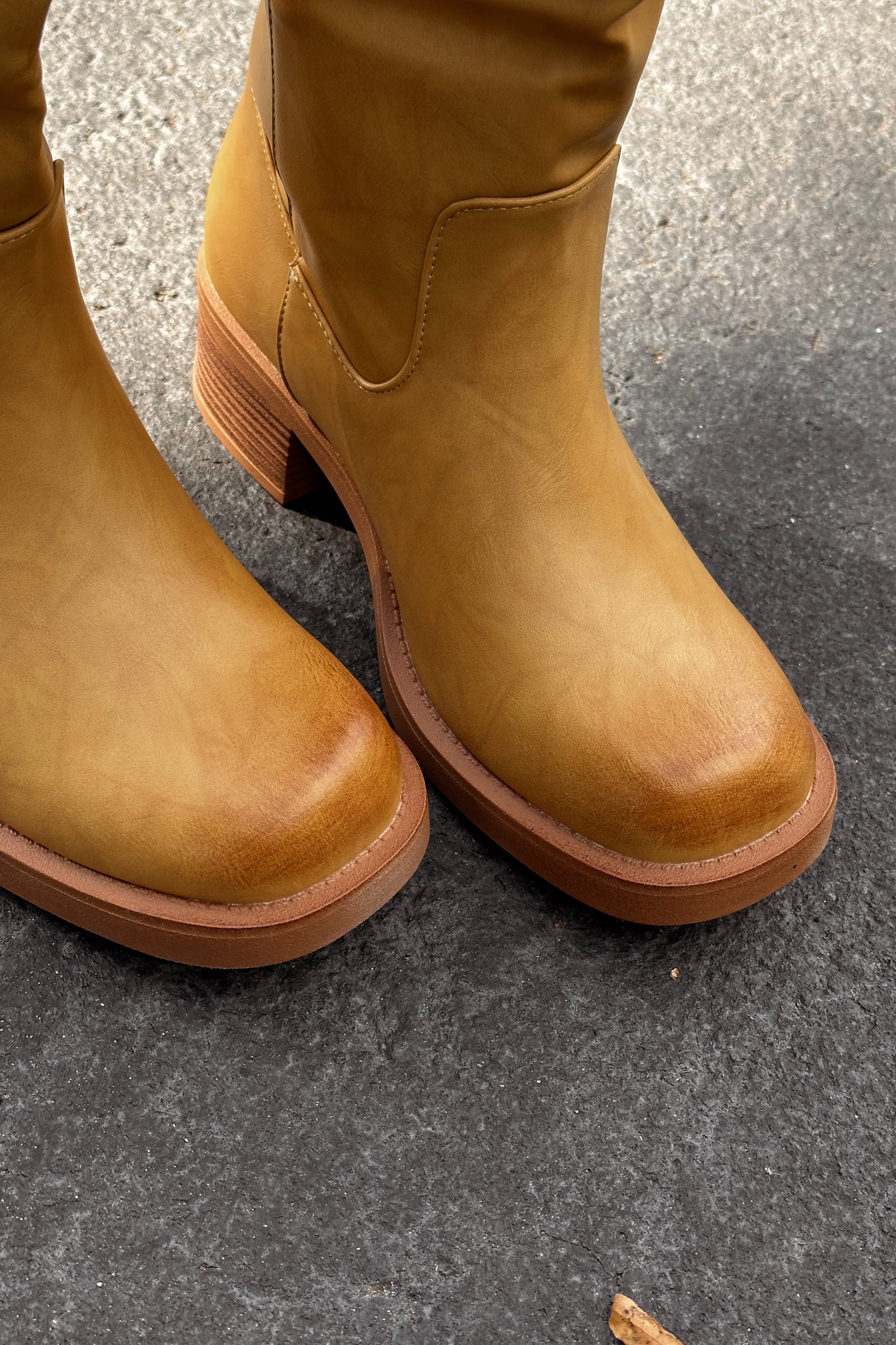 Alaina Banana Tall Boot - toe view