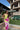 Kali Lime & Fuchsia Floral Midi Dress - full body front 