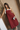 Jayla Burgundy & Cream Midi Dress - full body front view