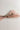 Back view of the Amelia Sheer Hair Bow Barrette in Light Pink which features light pink sheer fabric, light pink satin trim, double bow with a french barrette clip.
