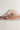 Back view of the Amelia Sheer Hair Bow Barrette in Light Pink which features light pink sheer fabric, light pink satin trim, double bow with a french barrette clip.