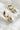 Ellie Pearl & Gold Dangle Huggie Earring - close up