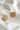 Luna Pearl & Gold Rectangle Stud Earring - close up of front flat lay