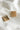 Luna Pearl & Gold Rectangle Stud Earring - front and back view