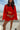 front view Paloma Red Orange Ruffle Lace Shorts