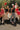 models in red and black styles for gameday