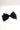 Close up of the Elena Black Silk Hair Bow. This is a black silk hair bow with a clasp closure, two layered bow design. 