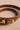 Lola Brown & Gold Faux Leather Belt- front flat lay