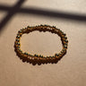 Skyler Gold Beaded Bracelet - flat lay top view
