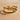 Lucia Gold & Rhinestone H Double Ring- close up view