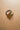 Alyssa Brushed Gold Ribbed Metal Cuff Hair Tie- top view