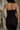 Halle Strapless Midi Dress - Black - Close up back view