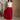 Aurora Crimson Red Midi Skirt- full body view