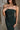 Halle Strapless Midi Dress - Dark green - upper body front view