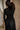 Melina Black Knit & Tulle Midi Dress - upper body back view