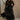 Melina Black Knit & Tulle Midi Dress - full body front view