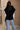 Leland Sherpa Button Snap-Up Vest-black-full body back view