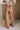 Reagan Tan Faux-Leather Pants - lower body back view