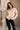 Fiora Cream Quarter Zip-Up Sweatshirt- front top view