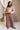 Emma Washed Brown Lounge Cargo Pants- full body view