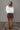 Haddie Cream Exposed Seam Sweater - full body back view