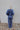 Ragan Navy Waffle Knit Pants - full back view