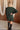 Breanna Green Mock Neck Sweater Dress - full body back view
