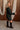 Breanna Green Mock Neck Sweater Dress - full body side view