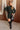 Breanna Green Mock Neck Sweater Dress - full body front view