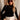 Emmie Black Mock Neck Top - front view