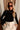 Emmie Black Mock Neck Top - front view