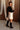 Jemma Ivory Shearling Mini Skirt - full body side view