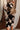 Romi Black & Taupe Floral Mini Dress - frontal view