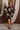 Romi Black & Taupe Floral Mini Dress - full body front view