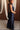 Irina Navy Halter Satin Maxi Dress - full body side view
